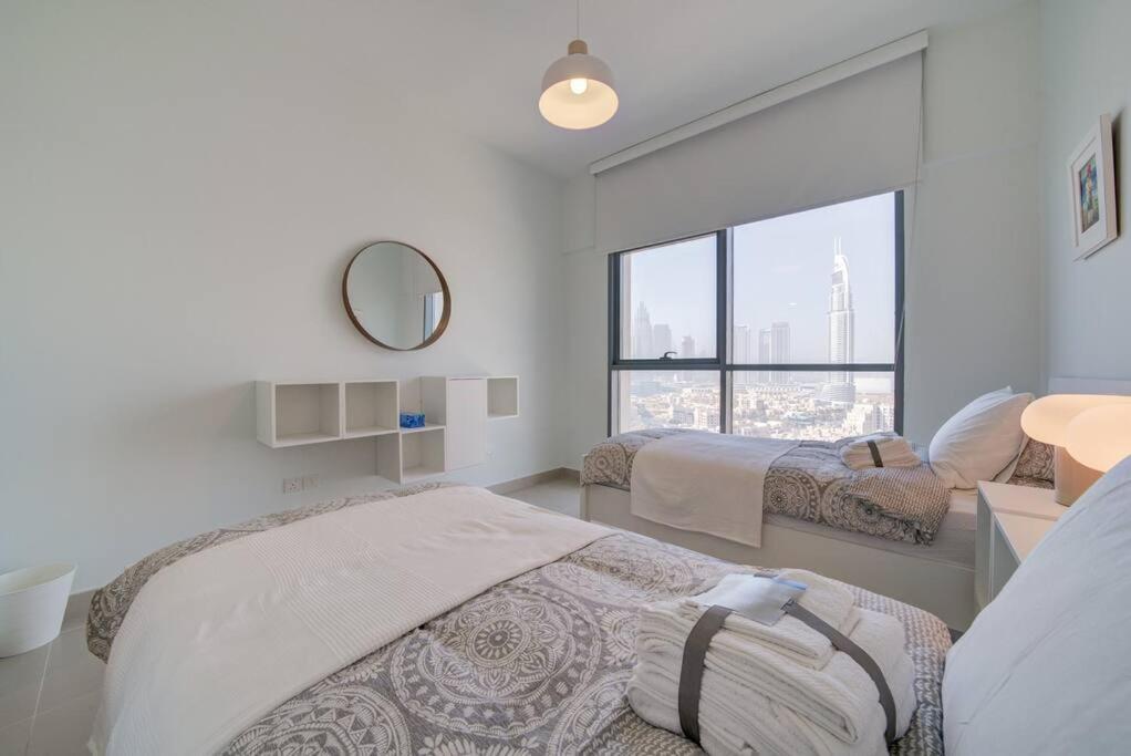 迪拜Burj Khalifa View - 2Br And Maid - Downtown公寓 外观 照片